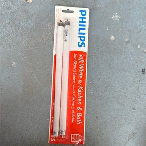 Philips Soft White Fluorescent Tube Pair -12” x 2